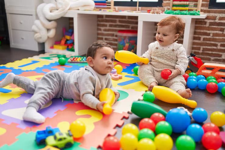 Enfants à la crèche Lechaïm